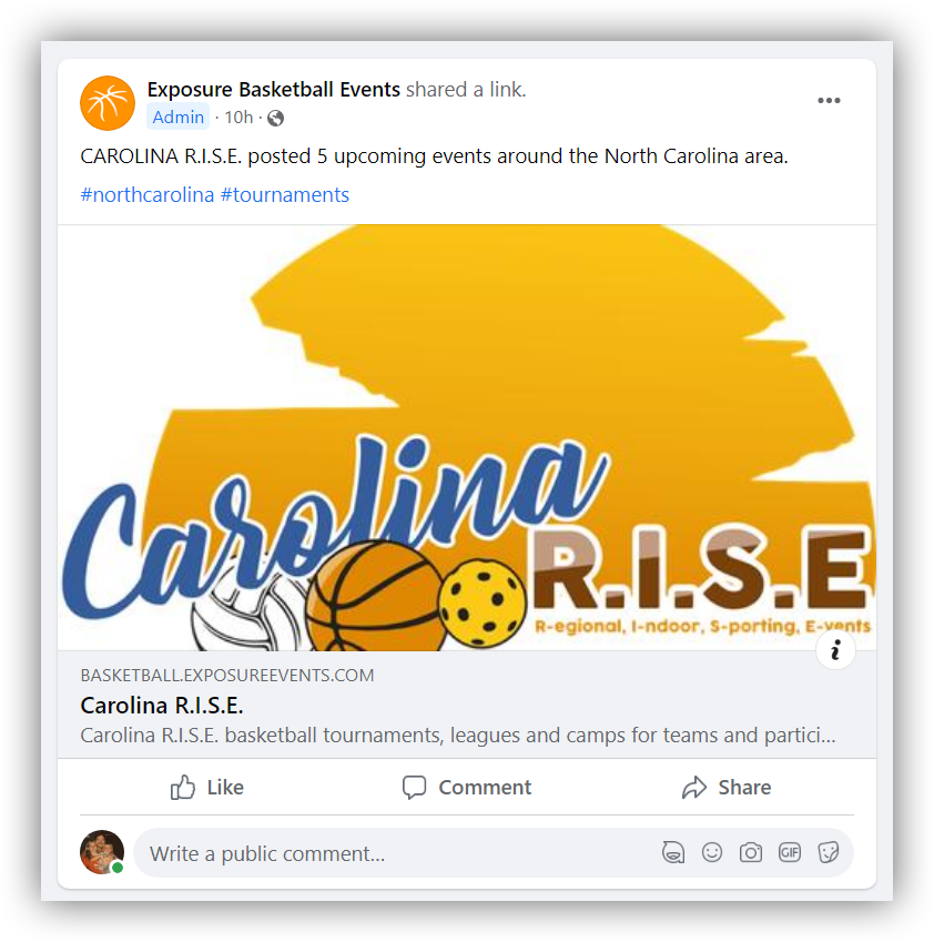  Basketball Event, Tournament, League Facebook Group
